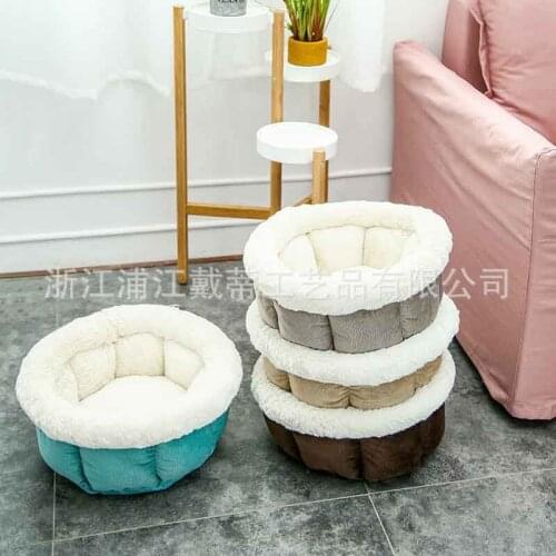 Lit Chat Legowisko Dog Kennel Bads Bed For Chihuahua Bed Cat Sofa Pet Dog Supplies Soft Fleece Winter Warm Cat Pet Bed Hou