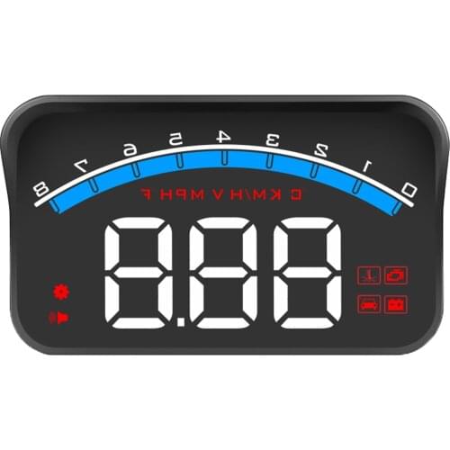 M6S 3.5" Car OBD2 Head Up GPS Display HD HUD Speedometer Warning Alarm