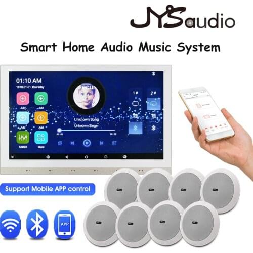 Touch Screen Android 5.1 Wall Amplifier Bluetooth WiFi Fm Audio HiFi Speaker Stereo Sound Subwoofer Home Background Music Player