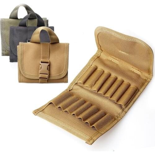Kosibate Nylon Ammo Pouch Cartridge Belt Carrier Bag for Shot gun Holder Case Tactical Hunting Rifle Ammo Pouch cartucheras