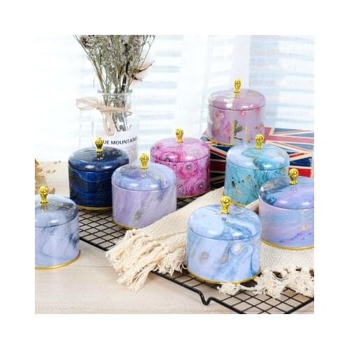 New European Retro High-End Candle Aromatherapy Handmade Soap Packaging Box Round Iron Box Tea Candy Jewelry Storage Box Gifts