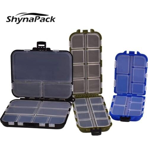 Storage Plastic Fishing Bait Box Case for fishing 10/11/16 Compartments Multifunctional Gadget Accessory Box fishing equipment