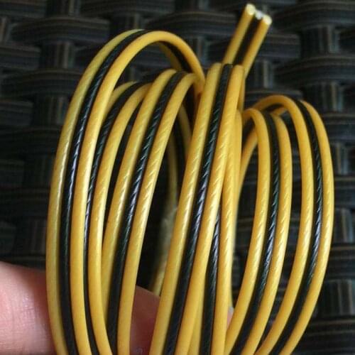 500g Yellow Black Stripes PE Flat Synthetic Rattan Material For Knit Repair Home Chair Table Sofa Basket Handmade Weaving Crafts