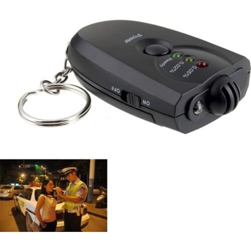 High Quality Portable Keychain Design LED Alcohol Breath Tester Breathalyzer Alcohol Analyzer Diagnostic Tool Drop Shipping