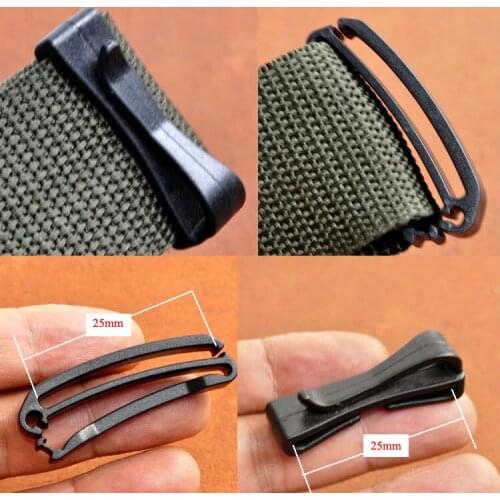 5x 25mm 38mm 50mm attach molle webbing buckle strap Belt end clip adjust keeper tactical backpack bag camp hike outdoor military