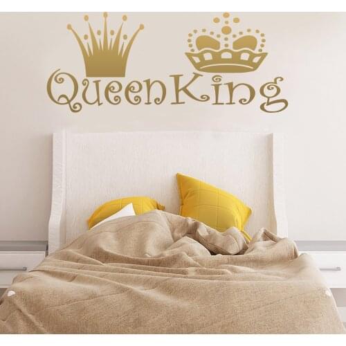 Removable Queen King Wall Sticker Self Adhesive Watercolo For Home Decor Living Room Bedroom Removable Mural