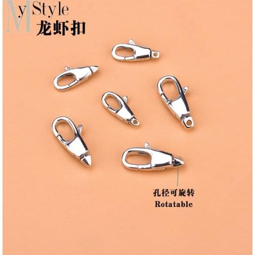 S925 silver jewelry DIY accessories material bag hook buckle lobster buckle hand woven accessories
