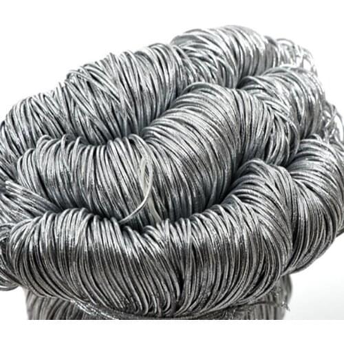 1.0mm 10Meters Gold /Silver thread color Elastic line Cord Ropes Line Wire DIY Jewelry Making Bracelet sew appareal Accessories