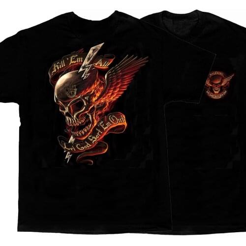Kill Em All. US Army Special Forces Green Beret Flame Skull T-Shirt. Summer Cotton Short Sleeve O-Neck Mens T Shirt New S-3XL
