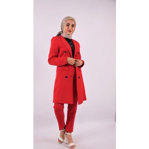 Women Long Blazer Jacket Lined Suit