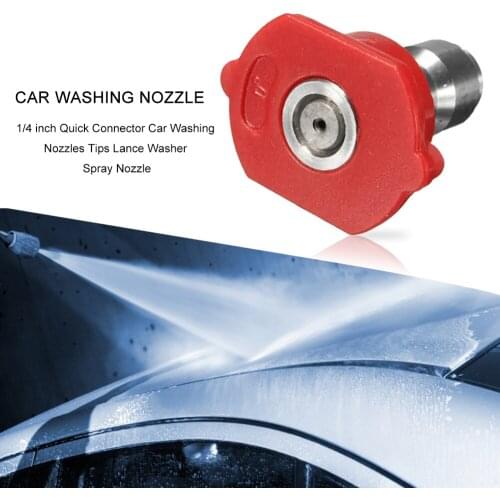 1/4 inch Quick Connector Car Washing Nozzles Tips Metal Jet Lance Nozzle High Pressure Washer Snow Spray Nozzle Portable Washing