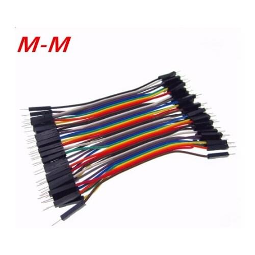 1lot=40pcs/lot 10cm 2.54mm 1pin Male to Male jumper wire Dupont cable