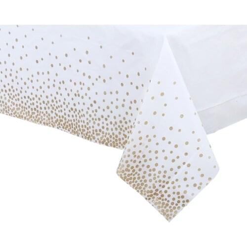 1Pcs/lot Hot stamping party Tablecloth Happy Birthday Party Decorations Kids Baby Shower Party Decorations Supplies