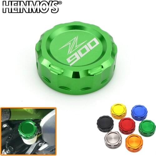Motorcycle Aluminum Parts With Z900 LOGO Rear brake tank cover Motorbike Brake Reservoir Cover Caps For Kawasaki Z900 Z 900 2017
