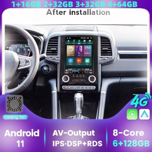 Tesla Style Car GPS Navigation Player For Renault Megane 4 Radio Samsung Koleos "SM6" Talisman 2017-2019 IPS Screen Built-in RDS