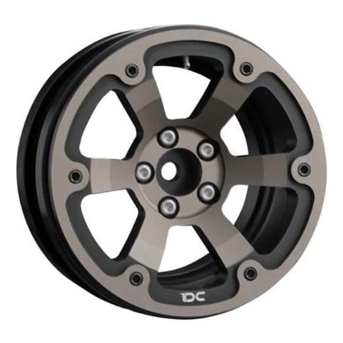 Free Shipping 2PCS 1/10 Scale RC Crawler Wheel 2.2 Inch 2.2" Metal Dichromatic Wheel Hubs OD 63.8mm Spare Parts