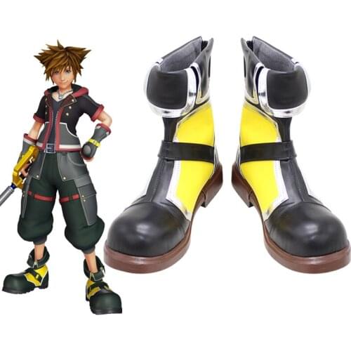 Kingdom Hearts KH III Dive to the Heart Main Protagonist Keyblade Wielder Sora Game Cosplay Shoes Boots X002