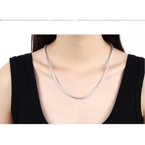 CCn4 1mm Chain Necklace Chain, Wholesale Lots Fashion Jewelry S925 Sterling Silver color Jewelry Necklaces & Pendants