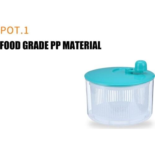 Salad Spinner Vegetables Leaf Lettuce Dryer Drainer Fruit Wash Clean Basket Plastic Home Accessories