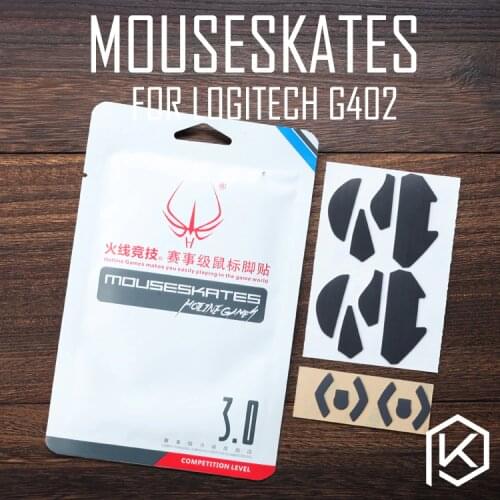 Hotline games 2 sets/pack original competition level mouse feet skates gildes for logitech g402 0.6mm thickness
