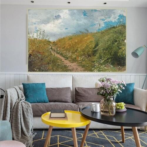Ilya Efimovich Repin《Road through a dell》Canvas Art Oil Painting Artwork Poster Picture Wall Decor Modern Home Decoration