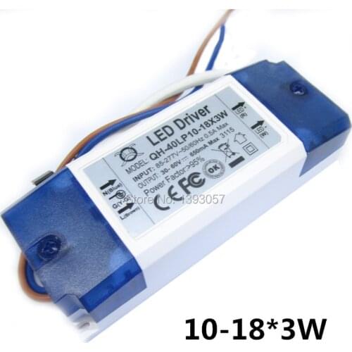 5 Pieces 10-18x3W 650mA LED Driver 30W 40W DC30-60V High Power LED Powr Supply For Floodlight
