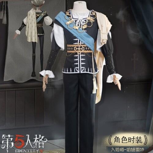 Game Identity V Cosplay Costume Exorcist/embalmer Aesop Carl Hamlet Cosplay Halloween for Men Clothing Full Set