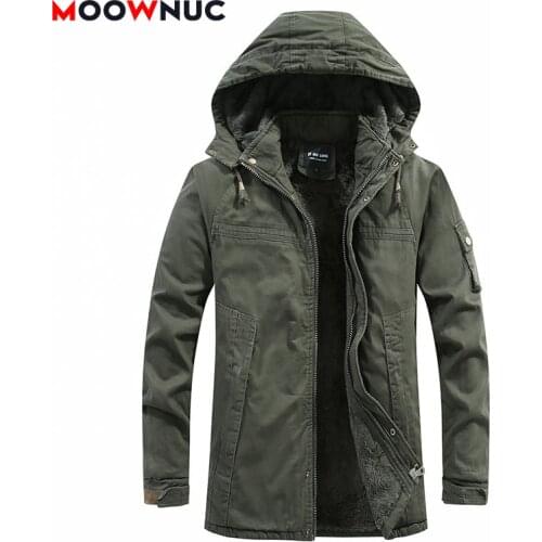 Jackets for Men 2021 Thick Casual Windbreaker Fashion Coats Autumn Winter Brand Outdoors Mens Clothes Male Outerwear MOOWNUC