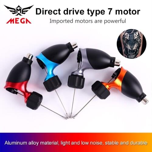 MEGA Rotary Tattoo Machine Shader & Liner 4 Colors Assorted Tatoo Motor Gun For Tattoo Gun Motor Microblading Aluminum Alloy