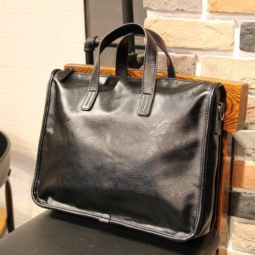 Xiao.p Men Briefcase Business single Shoulder Bag High Quality Pu Leather Messenger Bags Casual Handbag Mens Travel Bags