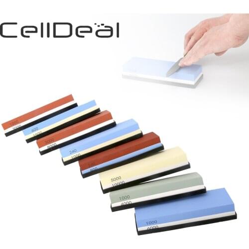 1/2/5Piece Set Knife Sharpener Stone Professional Whetstone Kitchen Grinding Water Stone Dual Side 2-IN-1 240 600 1000 3000 Grit