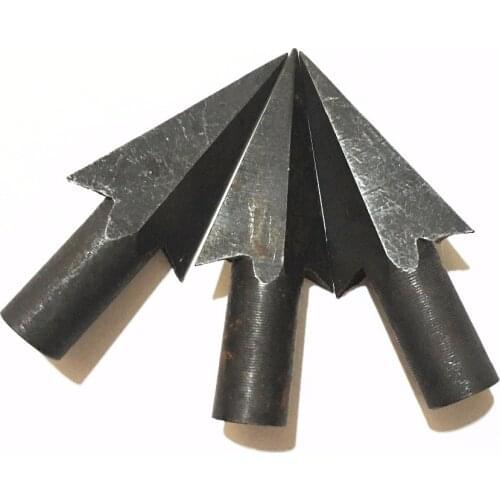 6/12/24/48pcs Archery Arrowheads Broadheads Tips Medieval Metal For Wooden Arrow Longbow Hunting