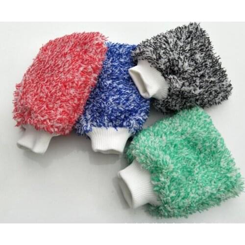 Wholesale Microfiber Car wash mitts Housework Gloves Scrub Gloves