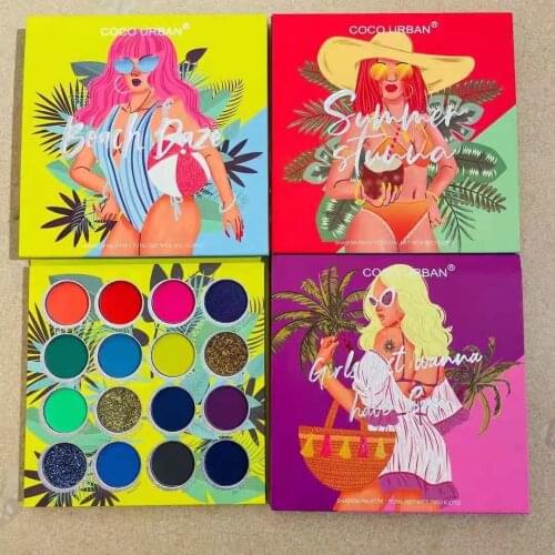 Professional 16 Colors Eye Shadow Powder Makeup Pallet Highly Pigmented Ultra Shimmer for Face Body Long Lasting Eye Shadow