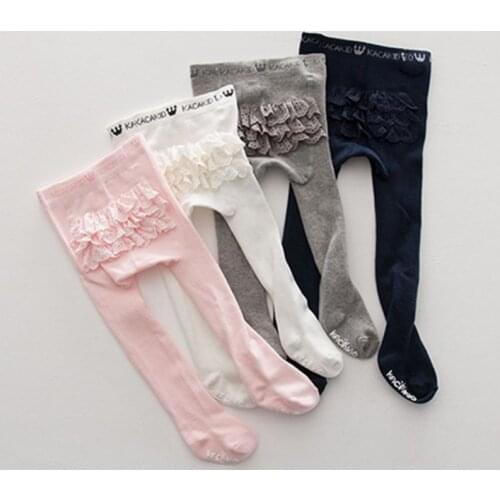 0-4 Y Girls Tights Princess Stockings Baby Girls Pantyhose One-Piece Baby Kids Clothes Spring Autumn Trousers Cute Stocking