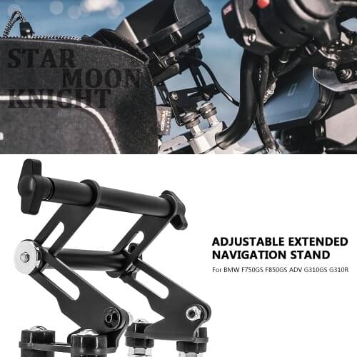 Motorcycle Adjustable Extend handlebar mobile phone Navigation bracket USB phone charging For BMW F750GS F850GS ADV G310GS G310R
