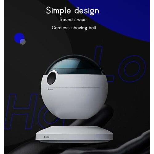 Spherical Mens Electric Shaver Spherical Dry Wet Use Beard Trimmer Mens Portable Travel Razor With Charging Base And Bag