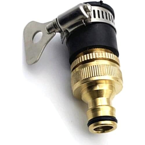 Garden Hose Coupler Quick Connect gardening irrigation Water pipe faucet connector 0.5inch Brass Hose Connector universal joint
