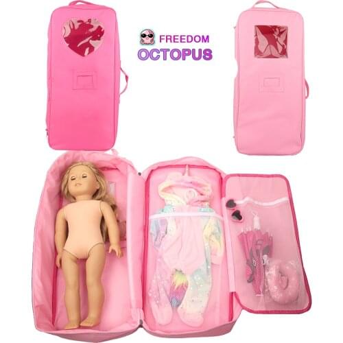 43cm New Born Baby Doll Bag For DIY Russia Dolls Accessories Hand Made Outgoing Packets For 18Inch American Dolls Girls Gift