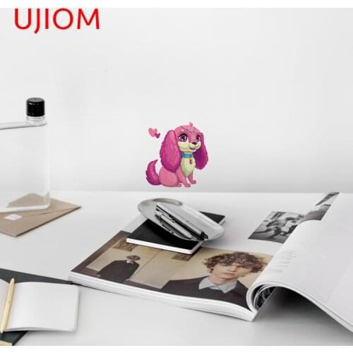 UJIOM Little Cute Dog Furniture Stickers Home Decoration Bedroom Living Room Decorations Moisture Proof Wall Stickers