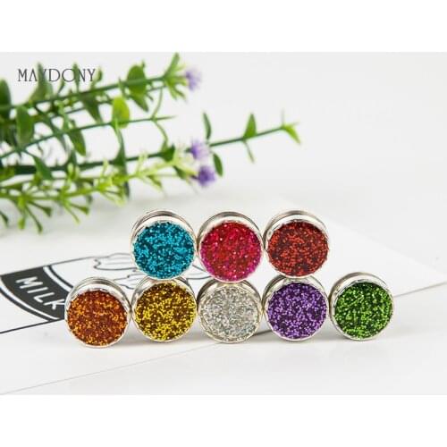 XT111 wholesale candy colors magnet brooches Shiny headwear fashion vintage brooches for women