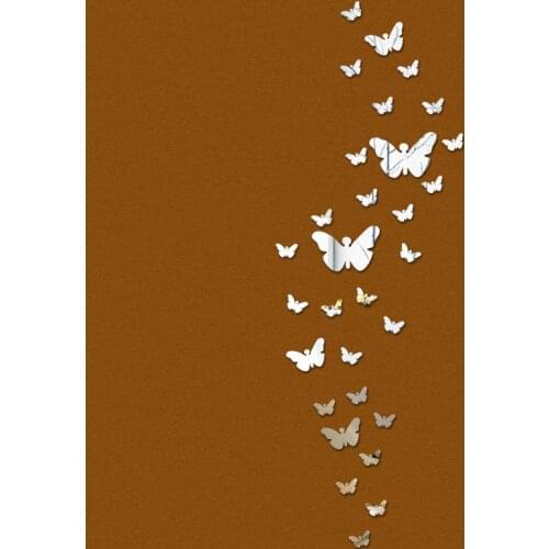 Diy Acrylic mirror wall sticker butterfly Modern real promotion home decorations large decal 3d stickers Acrylic For Wall