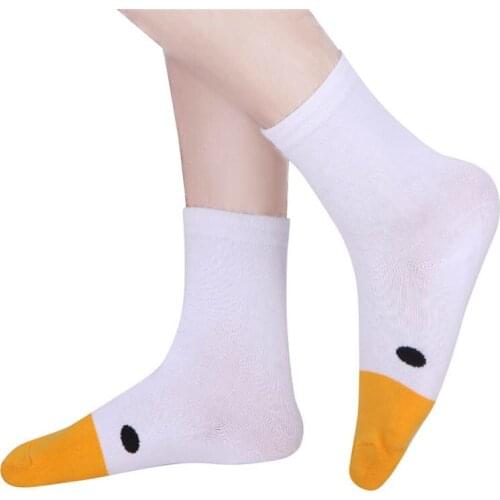 1 Pair Women men Christmas Creative Goose Head Socks Cute Sport Cotton Sock Happy Funny Sock Autumn Winter Socks