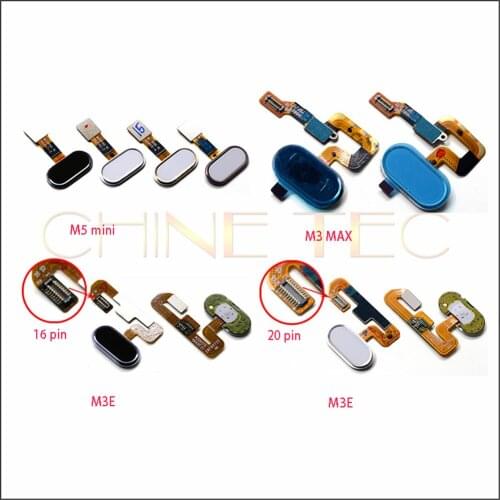 1PCS Fingerprint Sensor Scanner Flex Cable Home Button Return Keypad for MEIZU M3E M3 MAX /meilan E meilan MAX M5 mini