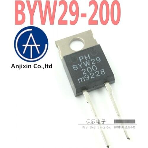 10pcs 100% orginal and new Schottky fast recovery diode BYW29-200 29A/200V TO-220 in stock