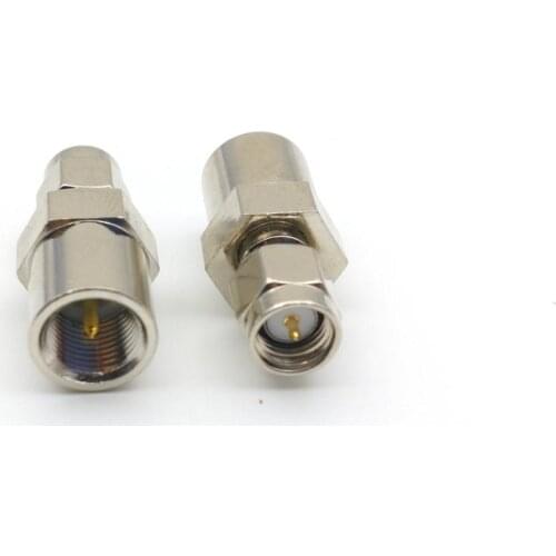 100PCS brass Adapter FME plug Male to SMA Male RF connector adapter New