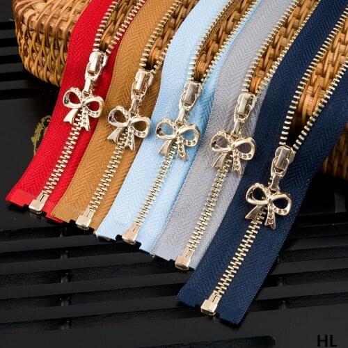 #3 70CM open end zipper metal copper zipper 2pcs 70cm kids clothes jacket coat zipper repair diy craft accessories