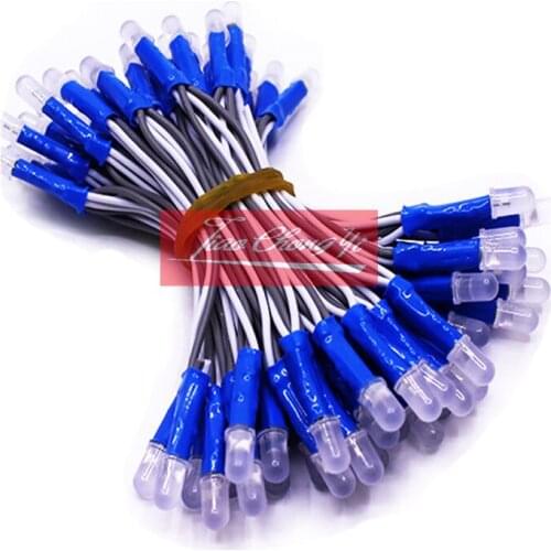 5mm 5V white Red Green LED Module Pixel Exposed Light Waterproof Fairy/String 1 lot/50pcs 2 lot/100pcs