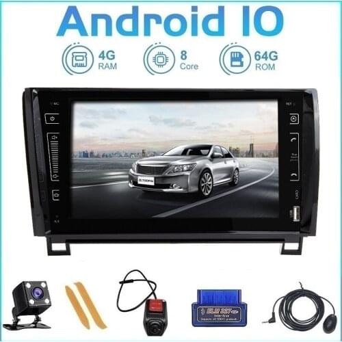 ZLTOOPAI Car Multimedia Player Android 10 For Toyota Tundra Sequoia 2007-2013 Car GPS Radio Stereo 8 Core ROM 64GB DVR OBD WIFI