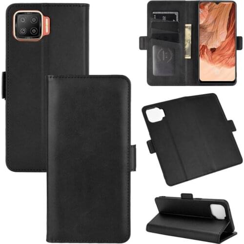 Case For OPPO F17 Leather Wallet Flip Cover Vintage Magnet Phone Case For OPPO A73 4G Coque